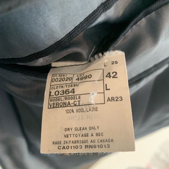 Barney’s Dark Blue Sport Coat Super130 - Picture 5 of 5